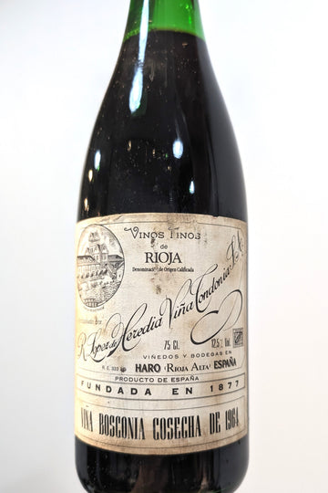 Lopez de Heredia 1964 Vina Bosconia Gran Reserva Rioja
